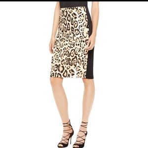 Vince Camuto pencil skirt leopard XS